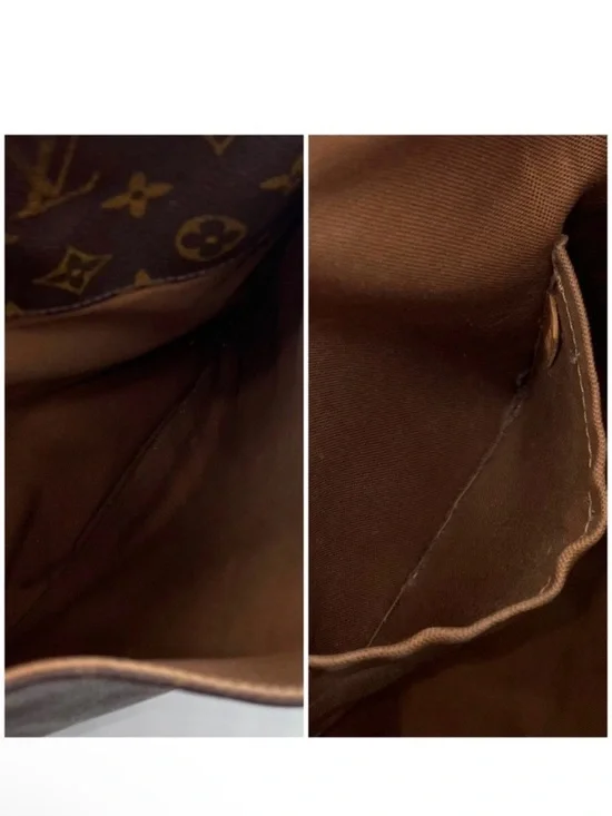 Louis Vuitton Monogram Shoulder Bag in Brown and Tan - Picture 9 of 12